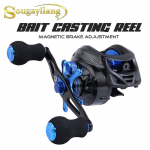 Baitcasting ritės 12 LB Itin sklandus lengvas anglies pluo&scaron;to vilkimas sūriame gėlavandenyje e&scaron;erių žvejyba