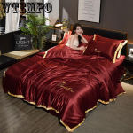 Tamsiai mėlynas žieminis flanelinis antklodės užvalkalas Mink&scaron;tas koralų vilnos užvalkalas storėjantis &scaron;iltas antklodės užvalkalas pagalvių užvalkalai King（4pcs）