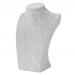 Pilkos spalvos aksominis karoliai, pakabukas, krūtinė, manekeno stovo laikiklis, plotis 235 x auk&scaron;tis 390 mm W 205 x H 340mm