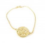 Les Tr&eacute;sors De Lily [H0509] - Bracelet Plaqu&eacute; or 'Chor&eacute;graphie' filigrane auksas