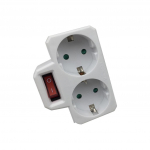 GZBK01/02 Schuko Adapter 2 lizdai su jungiklio konvertavimo ki&scaron;tuku