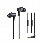 &bdquo;Xiaomi&ldquo; vienos dinaminės ausinės, įdedamos į ausis, 3,5 mm ausinės, laisvų rankų įranga, mikrofonas, stereofoninės ausinės, laidinės, skirtos i&scaron;maniojo telefono laidiniam valdymui M juoda