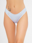 ISSA Plus tekstūruotos medvilninės bikinio kelnaitės L/XL balta