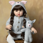 60 cm mink&scaron;tas silikonas, pana&scaron;us į Real Reborn Baby Vinilo lėlė Princesė Mažylis Kūdikių Žaislas Vaikams Kalėdų Dovana Mergaitėms Žaidimų Namas Boneca same as picture