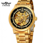 WINNER vyri&scaron;kas laisvalaikio madingas mechaninis mechaninis laikrodis su skeletu