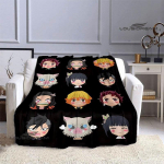 Demonų naikintojas Anime Spaudinys Polyna Laukinių diržų Bum antklodė Plok&scaron;čia, Mink&scaron;ta ir Patogi Namų Kelionė Lovos Gimtadienio Dovana 130x150cm