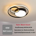 Lubų lempa Namų dekoravimas &Scaron;iuolaikiniai lubų sietynai Led &scaron;viestuvai svetainei Valgomojo Studijos Vaikų kambario patalpų ap&scaron;vietimas D:40cm*10cm juoda