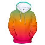 Neoninis žalias gobtuvas vyrų/moterų Harajuku pavasario rudens drabužiai 3D vyri&scaron;ki megztiniai megztiniai Gatvė Spalvinga spauda Hip Hop tendencija 4XL XS