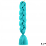 Jumbo Braid 24 colių sintetinių pintų plaukų ombre Jumbo plaukų priauginimas moterims &bdquo;pasidaryk pats&ldquo; plaukų pynės Rožinė violetinė geltona pilka 24inches