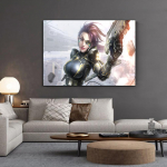medžio masyvo rėmas HD grožis anime žaidimas fantazijos mergaitės HD spaudiniai drobė siena tapyba Moduliniai paveikslėliai namų dekoravimo plakatas gyvenamojo kambario rėmas 15*20cm(with frame)
