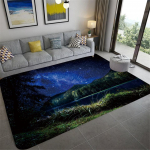 Vonios Van Gogo menas abstraktus didelės bangos žvaigždėtas dangus nakties scena miegamojo grindų kilimėlis modernus svetainės sofos kilimas sugeriantis kilimėlis 40x60cm