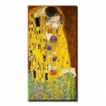 Gustavas Klimtas Bučinys Klasikinė aliejinė tapyba Drobės spausdinimas &Scaron;iuolaikinis namas Svetainės miegamojo apdaila Garsus plakatas 21cm&times;30cm NoFrame