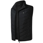 Vyri&scaron;ka elektrinė liemenė &scaron;ildoma striukė USB žiemos kūno &scaron;ildytuvas vandeniui atsparus Gilet paltas