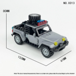 X013 Wilderness pikapas, mažų dalelių automobilis, vaiki&scaron;ki statybiniai blokai
