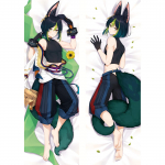 2023 m. naujas Tighnari Cosplay Dakimakura žaidimas Genshin Impact ilgai apsikabinantis kūno pagalvės užvalkalas Scaramouche pagalvės užvalkalas persikų oda 120x40cm Pillowcase