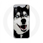 Coque pour Xiaomi Redmi Note 5 Pro Husky de Sib&eacute;rie Yeux Bleus