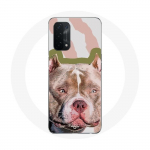 Coque pour Oppo A54 5G Chien de Pitbull marron