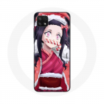 Coque maniacase pour Samsung Galaxy A22 5G Anime Demon Slayer Kamado Nezuko Le jour de No&euml;l 2023 juoda