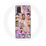 Coque pour Samsung Galaxy A71 Demon slayer merry christmas affiche le cadeau de no&euml;l