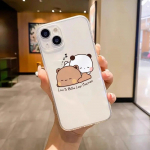 Madingas mink&scaron;tas, mielas animacinis telefonas skirtas iPhone 6 8 11 6s 14 XS Max 12 Pro Plus 7 Mini XR X 13 Soft Straight TPU dėklo dangtelis for 7plus Or 8plus stiebo spalva