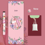 Natūralios gumos ra&scaron;tais margintas jogos kilimėlis su aksominiu pavir&scaron;iumi, plonas neslystantis ne&scaron;iojamas prakaitą sugeriantis sulankstomas grindų rank&scaron;luostis fitneso pratimams, plaunamas grindų kilimėlis 183cmX68cmX1.5mm