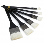 6 vnt. Vilnonių plaukų plok&scaron;čia galvutė aliejiniam dažymui skirto &scaron;epečio lentos &scaron;epetys ilgas beržo medžio rankena Vandens akrilo fono &scaron;epetys Menininko reikmenys