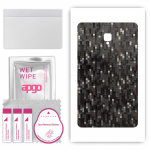 apgo Protective Skin Sticker for the back compatible with Samsung Galaxy Tab A 8.0 (2018), Wrap Film, Foil, Vinyl - Pattern Carbon Black Pixel