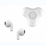 VAORLO Pir&scaron;tų galiukai Belaidės ausinės 360&deg; sukimasis Relax HiFi žemų dažnių garsiakalbis stereo muzikos ausinės Nosie Cancel Ausinės visiems i&scaron;maniesiems telefonams balta