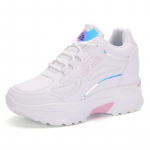 Madingi &bdquo;All-Match&ldquo; sportbačiai Didelio dydžio moteri&scaron;ki batai Lengvi, kvėpuojantys storapadžiai balti &bdquo;Daddy Shoesgirl Must-Haves Super All-Matchstyle W&ldquo;