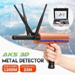 AKS 3D detektyvas metalo ie&scaron;kiklis požeminis 3 antena ilgo nuotolio aukso deimantų lobių ie&scaron;kotojas ne&scaron;iojamas detektorius