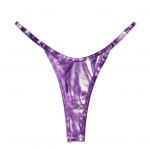 Moteri&scaron;ka G-styginė, blizgus trikampis, vientisos spalvos elastingas mink&scaron;tas reguliuojamas dirželis su viduriu juosmens S