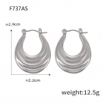 Ni&scaron;iniai pusmėnulio auskarai temperamento blizgus paauksuotas titano plieno auskarai moteri&scaron;ki prancūzi&scaron;kos retro mados neblunkančios ausų sagtys