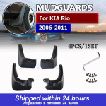 Automobilių purvasaugiai Kia Rio 2006 - 2011 New Pride 4 durų sedanas Purvasargiai Purvasaugiai Purvasaugiai Sparnas 2007 2008 m. 2006-2011