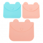 3 vnt. laikymo mai&scaron;elis Ne&scaron;iojamas silikoninis makiažo krep&scaron;ys Daugkartinis vandeniui atsparus dulkėms atsparus tualeto reikmenų krep&scaron;ys kelionėms