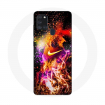 Coque Maniacase pour Samsung Galaxy A21s Nike peinture color&eacute;e