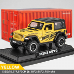 Naujas Jeep liejamas žaislinis automobilio modelis 1:32 mastelio metalo lydinio transporto priemonė, tinkama vaikams, berniukams, mergaitėms, suaugusiems. Atidaromos durys, su &scaron;viesomis. &Scaron;auni kolekcinė dovana juoda