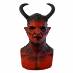 Siaubo Velnias Latekso Kaukė Belial Cosplay Žvėries Ragai IKARI THE DEMON &Scaron;almas Pasirodymas Karnavalo &Scaron;ventės Kostiumo Rekvizitas Kaukė Žaislas