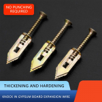 Savaranki&scaron;kai gręžiami gipso kartono inkarai, Gipso kartono varžtai ir inkarai, Gipso kartono inkarai, Sieniniai inkarai gipso kartonui ir durų vyrių įrankis Lengvas One Size