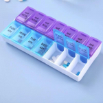 14 tinklelių, 7 dienų per savaitę tablečių dėklas Medicininių tablečių dozatoriaus laikiklis tablečių dėžutės dalytuvai tablečių laikymo talpyklė
