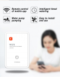 &bdquo;Tuya WIFI&ldquo; belaidis vandens laikmatis, sodo automatinis laistymo įrenginys, i&scaron;manioji la&scaron;elinė drėkinimo sistema, &bdquo;SmartLife&ldquo; programėlė. balta