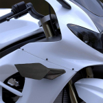 Motociklo vėjo sparnas Didelio stiprumo motociklo sparno deflektorius Motociklo priekinis spoileris Lengvai montuojami Aerodinaminiai sparneliai Spoileris United States