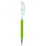Pierres et Min&eacute;raux. Stylo min&eacute;raux Larimar de R&eacute;publique Dominicaine. Couleur Vert pomme.