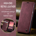 Itin plonas, tvirtas magnetinis matinis odinis telefono dėklas, skirtas Samsung S25 S24 S23 A56 iPhone 16 15 14 13 Google Pixel 9 8 7 kortelių laikiklis ir stovas atverčiamas dėklas Samsung A06