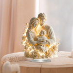 2D Jėzus &Scaron;ventojo Asmens Dekoracija Akrilinis Stalo Ženklas Meno Kūrinys Kolekcionuojami Daiktai &Scaron;ventinis Plok&scaron;čias Stalinis White Holy Family