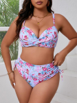 2025 m. spausdintas Tankini 0XL-5XL Dviejų dalių maudymosi kostiumėlis Moteri&scaron;kas Push Up maudymosi kostiumėlis Moteri&scaron;kas sportinis maudymosi kostiumėlis Beachwe 0XL