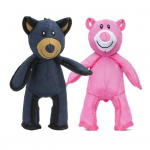 2 vnt. nesulaužomas me&scaron;kiuko &scaron;uns žaislas agresyviems kramtytojams, nesunaikinamas i&scaron;kam&scaron;ytas me&scaron;kiukas