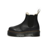 Dr. Martens 2976 Platforminiai Chelsea batai su dirbtiniu kailiu, juodi, unisex sportbačiai 25635001 37