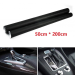 3D Automobilio Plėvelės Lipdukas Dekalai Matinė Juoda Vinilo Plėvelė 50x200cm Anglies Pluo&scaron;to Dalis Ne&scaron;iojamas Pakeitimas Pakeičia Pardavimas Naudingas CHINA