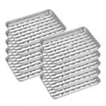 10/20 vnt. aliuminio folijos kepimo skardos, atsparios kar&scaron;čiui, briaunoti dugnai, daugiafunkcinės kepimo skardos 10pcs