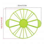 10/12 riekelių torto vienodų porcijų pjaustytuvas apvali duona torto putėsiai daliklis gabalėlis žalia